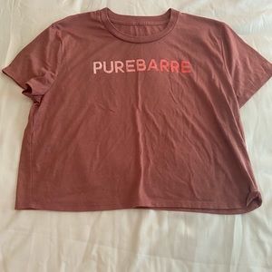 Pure Barre crop tee
